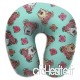 Travel Pillow All The Pit Bulls Floral Crowns Teal Memory Foam U Neck Pillow for Lightweight Support in Airplane Car Train Bus - B07VB3P7G3